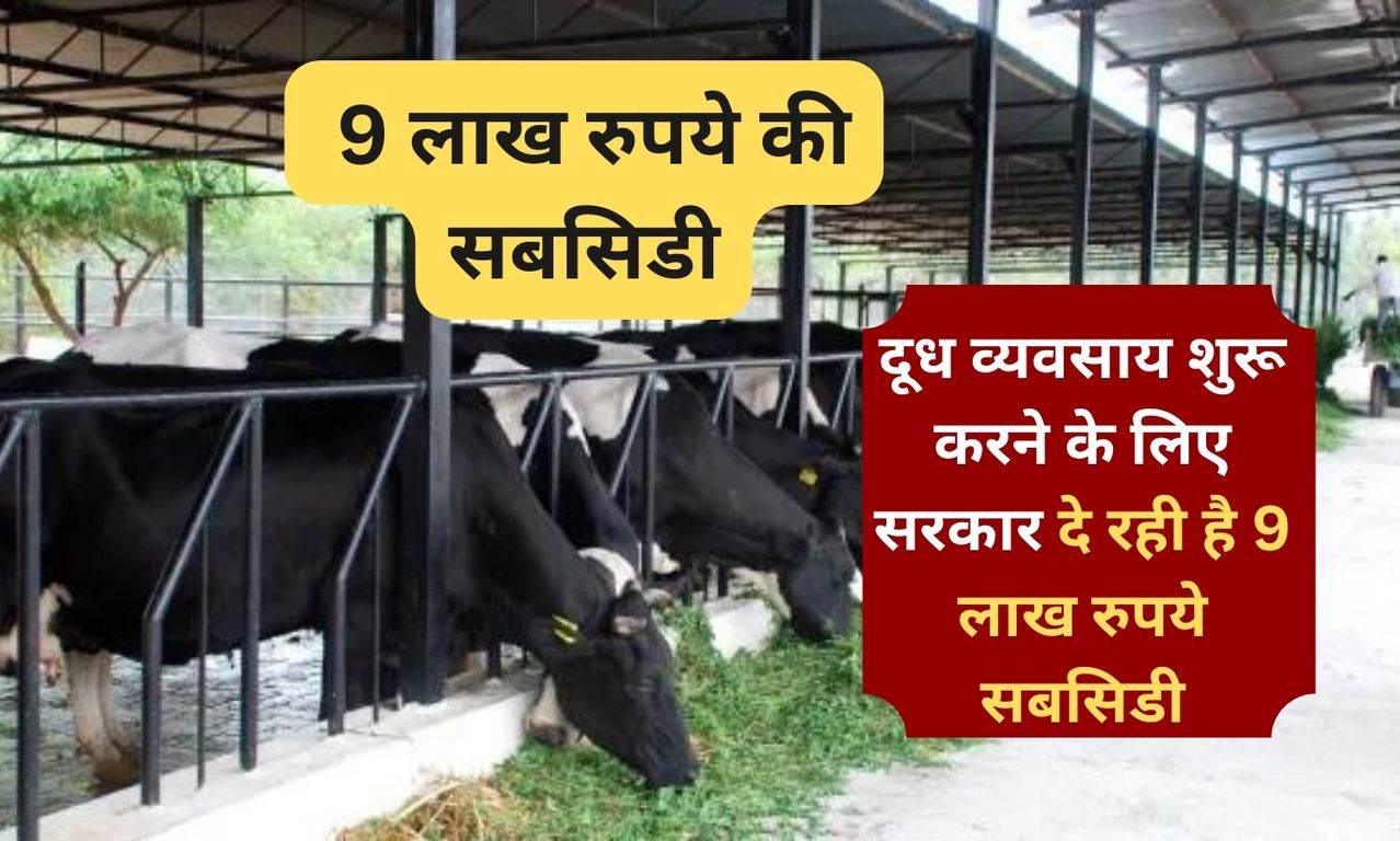 दूध व्यवसाय शुरू करने के लिए सरकार दे रही है 9 लाख रुपये सबसिडी, यहां इस तरीके से करें ऑनलाइन आवेदन।